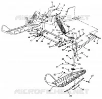 SOSPENSIONI ANTERIORI and SCIARE WIDETRAK LX 0982065 and EUROPEAN WIDETRAK LX E9820 (4943884388B001)