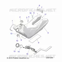 SISTEMA DI ALIMENTAZIONE CARBURANTE, FUEL TANK ASM.