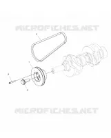 ENGINE, DRIVE PULEGGIA AND DRIVE BELT