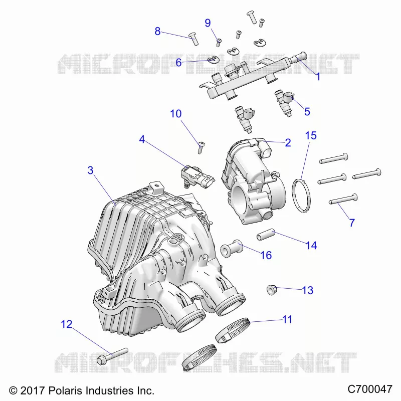 ENGINE, PRESA D'ARIA MANIFOLD, THROTTLE BODY, FUEL RAIL