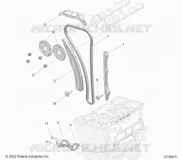CAM CATENA AND TENSIONER