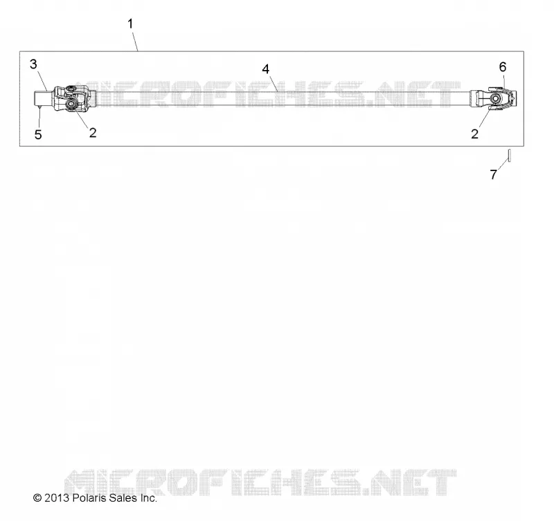 DRIVE TRAIN, FRONT PROP ALBERO