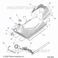 SISTEMA DI ALIMENTAZIONE CARBURANTE, FUEL TANK ASM.
