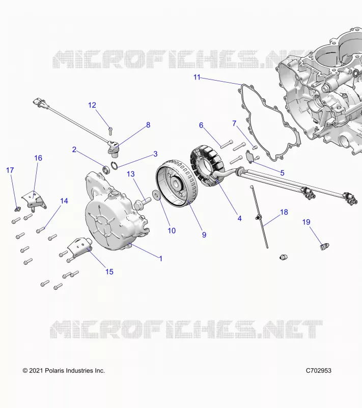 ENGINE, STATOR AND FLYRUOTA
