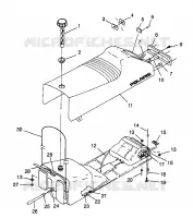 SEDILE   SERBATOIO DI GAS TRAIL 0982761 (4942584258A008)