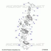 ENGINE, CRANKCASE AND ALBERO MOTORE