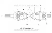 DRIVE TRAIN, POSTERIORE DRIVE SHAFT