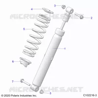 SUSPENSION, AMMORTIZZATORE POSTERIORE