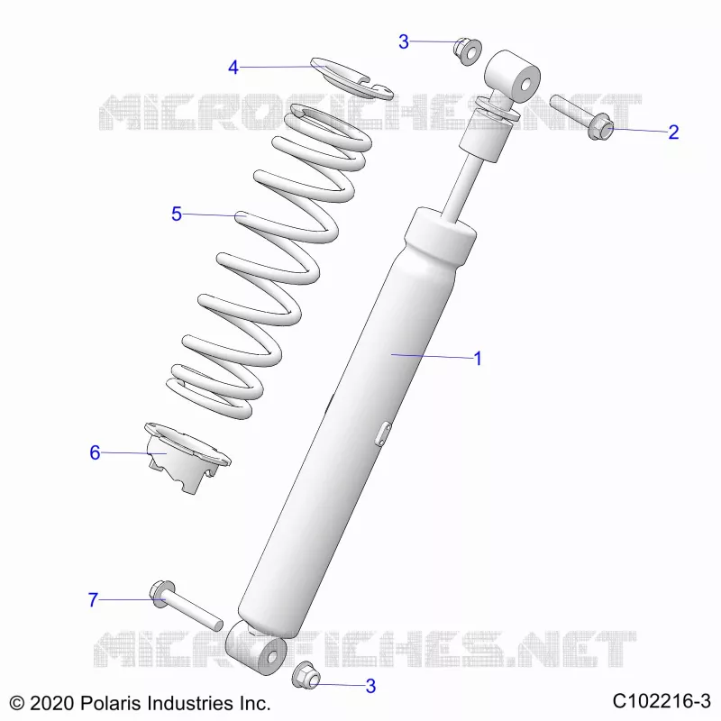 SUSPENSION, AMMORTIZZATORE POSTERIORE