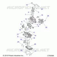 ENGINE, CRANKCASE AND ALBERO MOTORE