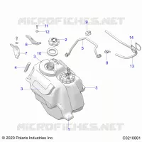 SISTEMA DI ALIMENTAZIONE CARBURANTE, FUEL TANK ASM.