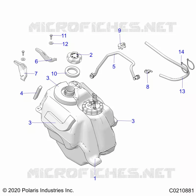 SISTEMA DI ALIMENTAZIONE CARBURANTE, FUEL TANK ASM.