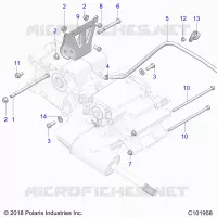 TRASMISSIONE, MAIN GEARCASE MOUNTING