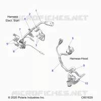 ELETTRICO, WIRE HARNESS, HOOD, ELEC. START