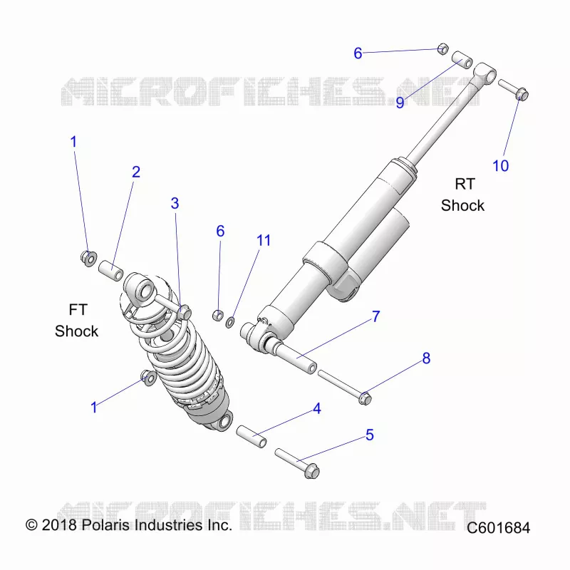 SUSPENSION, SHOCK MONTAGGIO, REAR SUSP.