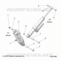 SUSPENSION, SHOCK MONTAGGIO, REAR SUSP.