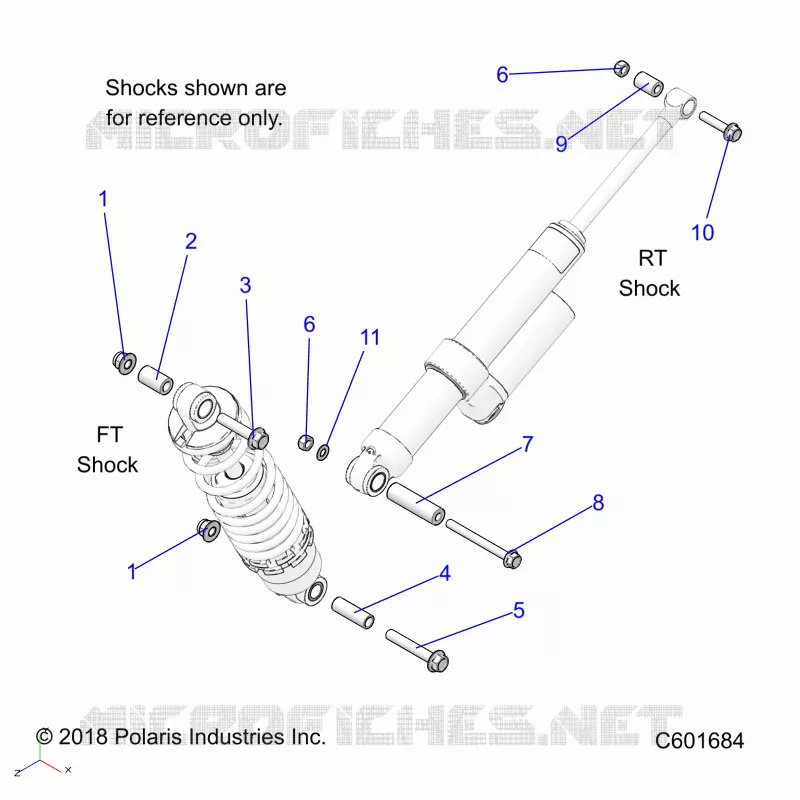 SUSPENSION, SHOCK MONTAGGIO, REAR SUSP.