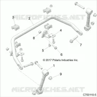 SUSPENSION, FRONT BARRA DI STABILIZZAZIONE- Z22S1E99AL/BL (C700110-5)