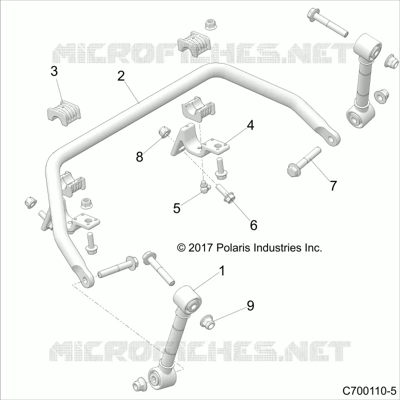 SUSPENSION, FRONT BARRA DI STABILIZZAZIONE- Z22S1E99AL/BL (C700110-5)