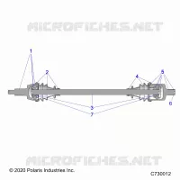 TRASMISSIONE, FRONT HALF SHAFT