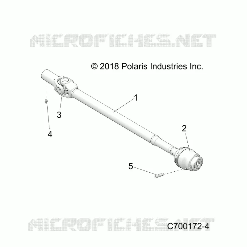DRIVE TRAIN, FRONT PROP ALBERO