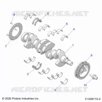ENGINE, ALBERO MOTORE AND BEARINGS