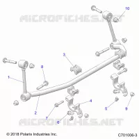 SUSPENSION, FRONT BARRA DI STABILIZZAZIONE- Z23N4K99A/99B (C701006-3)
