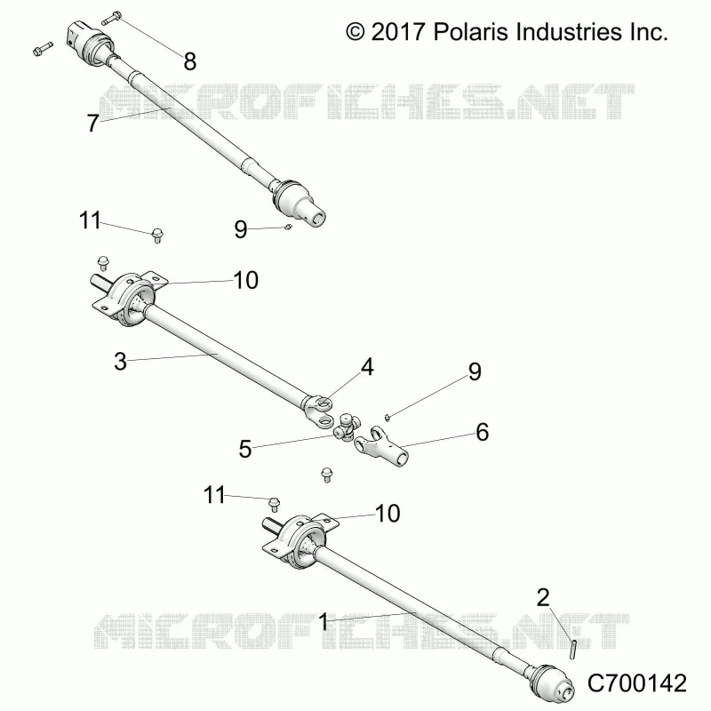 TRASMISSIONE, FRONT, MID, REAR PROP SHAFT