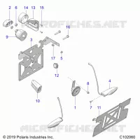 CORNO, LICENSE PLATE, SWITCHES