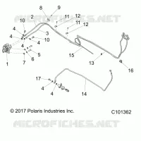 BRAKES, FRENO POSTERIORE LINES
