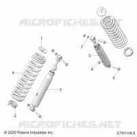 SUSPENSION, REAR SHOCK MONTAGGIO