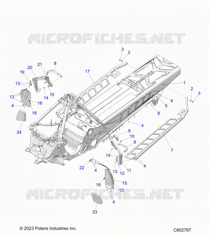 TELAIO, FOOTRESTS, AND RUNNING BOARDS
