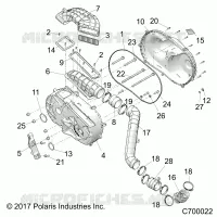 DRIVE TRAIN, COPERCHIO FRIZIONE AND DUCTING