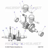 ENGINE, PISTON AND ALBERO MOTORE