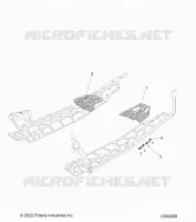 TELAIO, PASSENGER FOOTRESTS