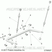 SUSPENSION, REAR BARRA DI STABILIZZAZIONE