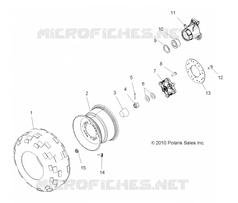 RUOTAS, REAR TIRE AND BRAKE DISC