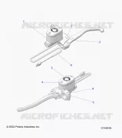 FRENO ANTERIORE BRAKE LEVER AND MASTER CYLINDER