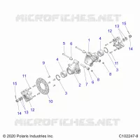SOSPENSIONE POSTERIORE HUBS, CARRIER AND BRAKE DISC