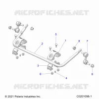 SUSPENSION, REAR BARRA DI STABILIZZAZIONE