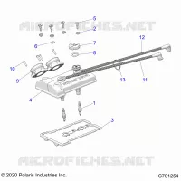 ENGINE, THROTTLE BODY AND VALVOLA COPERTURA