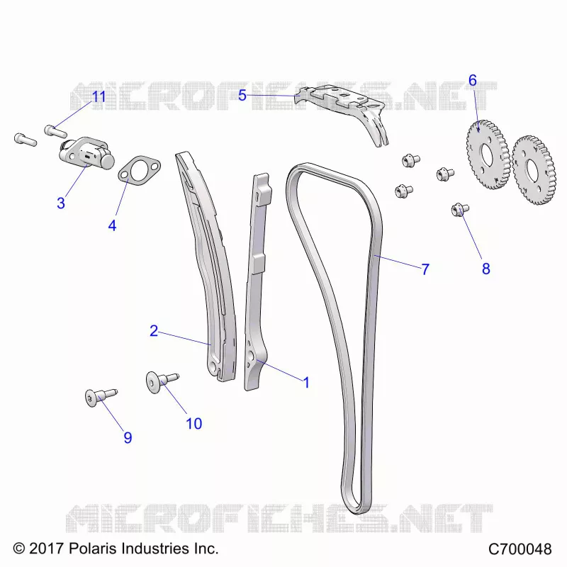 CAM CATENA AND TENSIONER