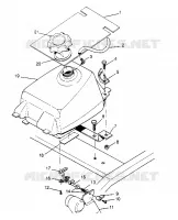 MONTAGGIO SERBATOIO CARBURANTE 2x4 400L W947540 (4926752675A011)