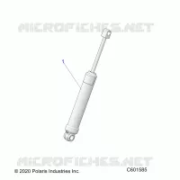 SUSPENSION, AMMORTIZZATORE POSTERIORE TRACK (7045512)