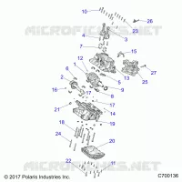 ENGINE, CRANKCASE AND ALBERO MOTORE