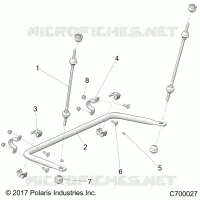 SUSPENSION, POSTERIORE STRUT STABILIZZATORE
