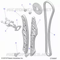 CAM CATENA AND TENSIONER