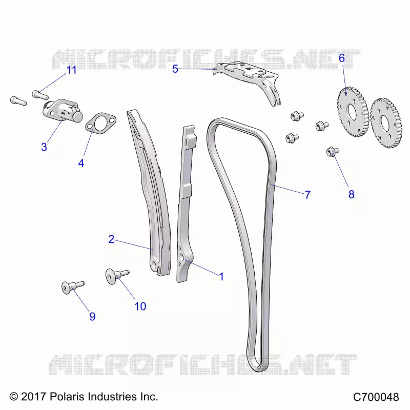 CAM CATENA AND TENSIONER