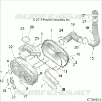 TRASMISSIONE, CLUTCH COVER AND DUCTING