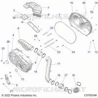 TRASMISSIONE, CLUTCH COVER AND DUCTING